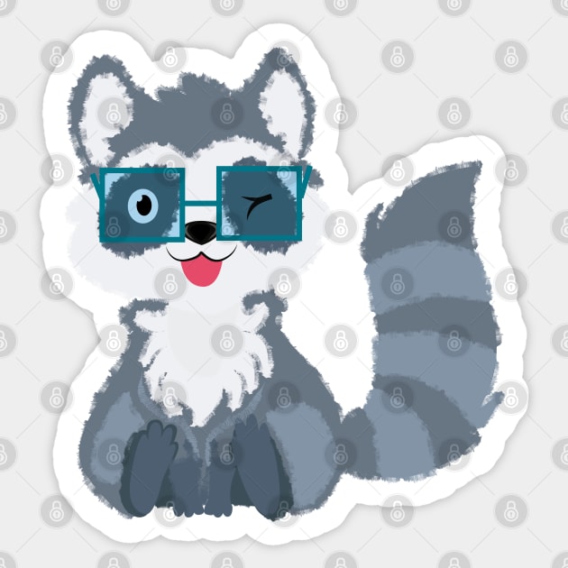 Raccoon 4 Sticker by MCBZ